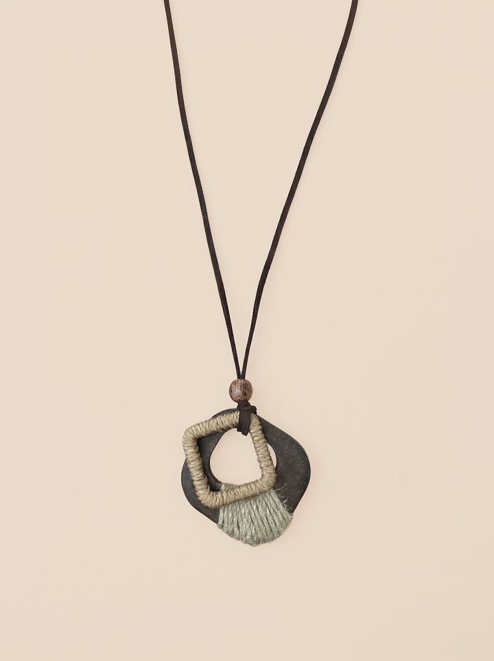 Artisanal Woodland Pendant Necklace