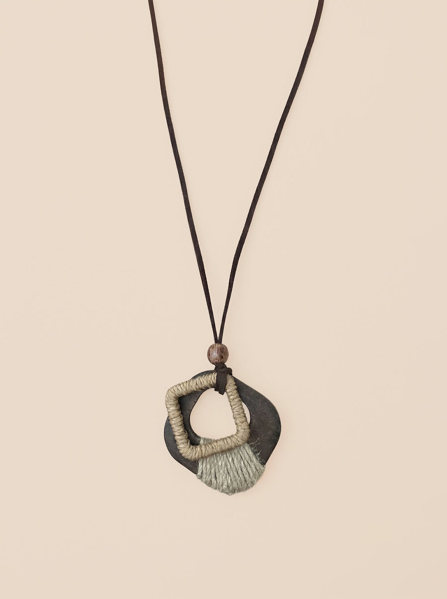 Artisanal Woodland Pendant Necklace