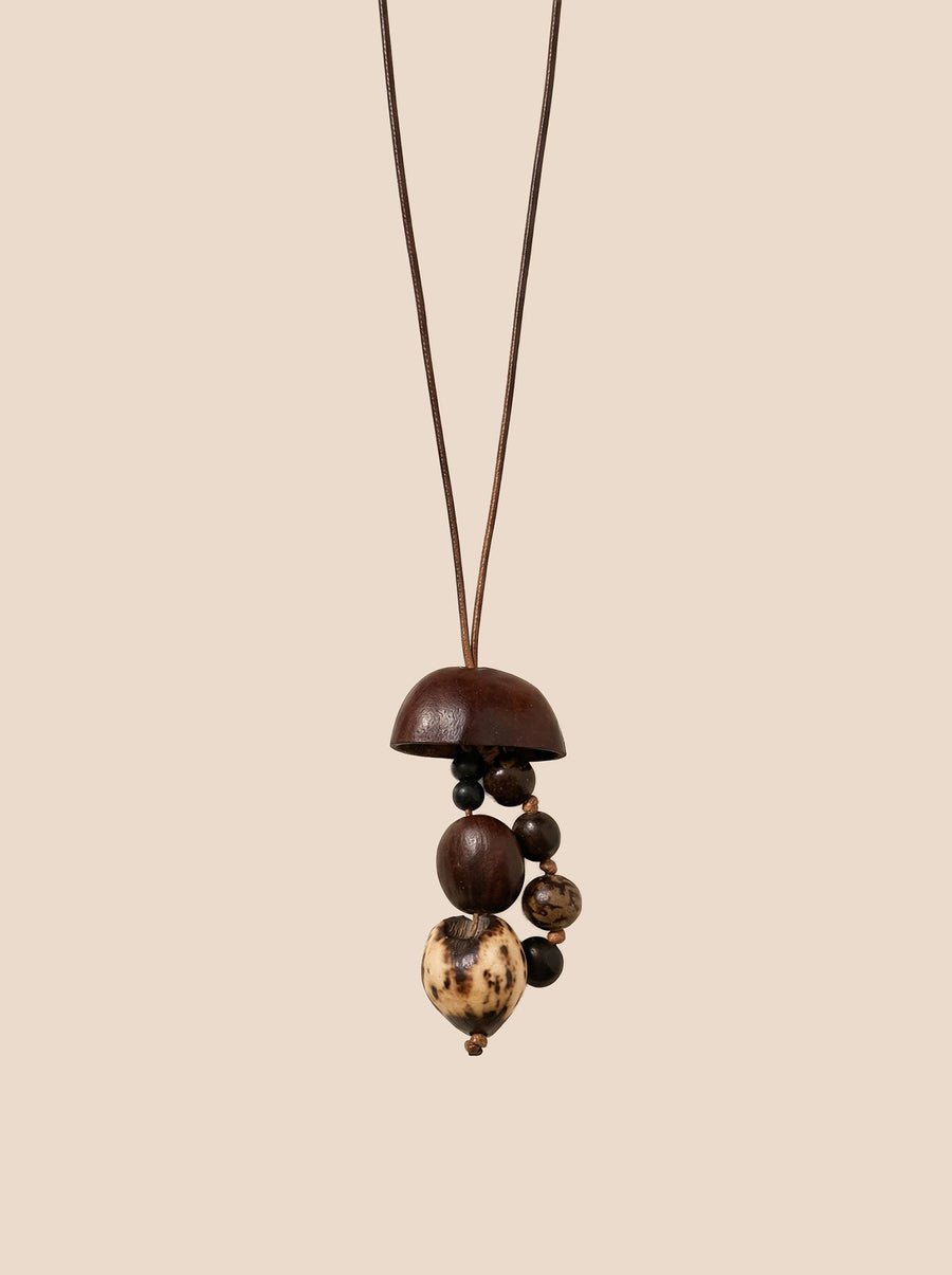 Artisanal Woodland Pendant Necklace
