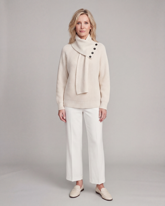 Arielle | Cozy Scarf-Neck Sweater