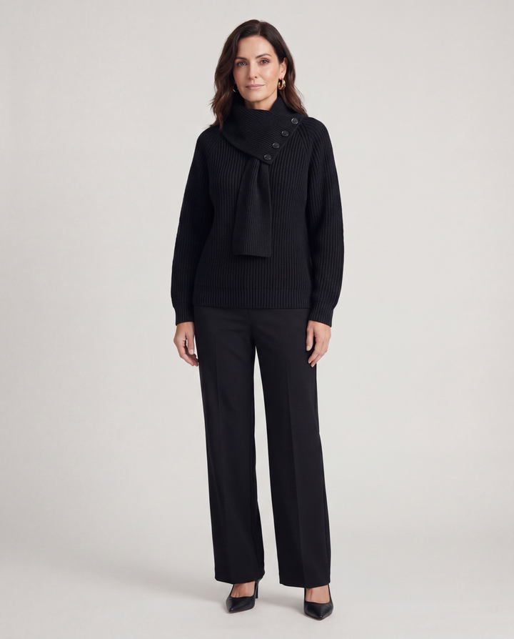 Arielle | Cozy Scarf-Neck Sweater