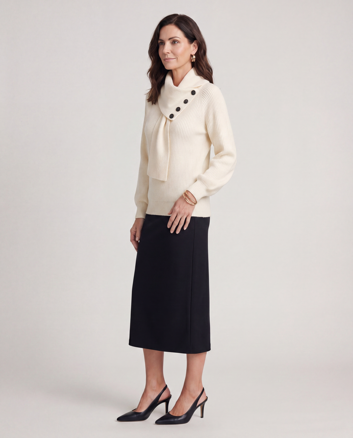 Arielle | Cozy Scarf-Neck Sweater