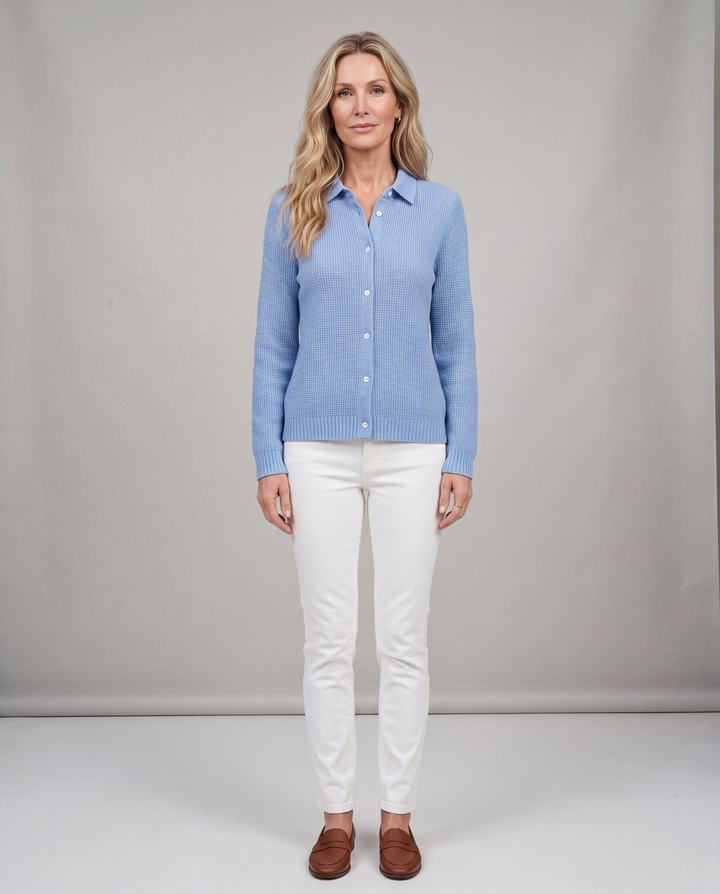 Elaine | Classic Knit Button Cardigan