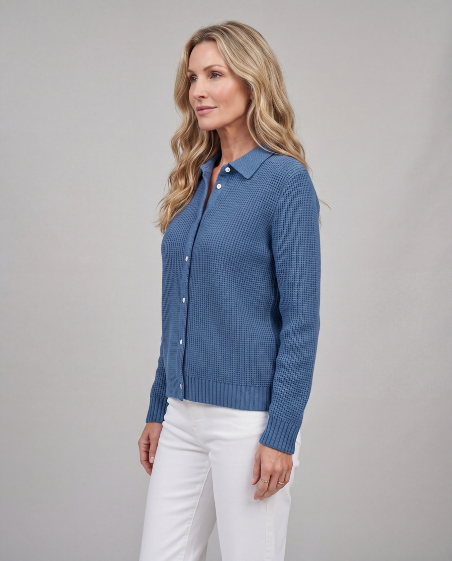 Elaine | Classic Knit Button Cardigan