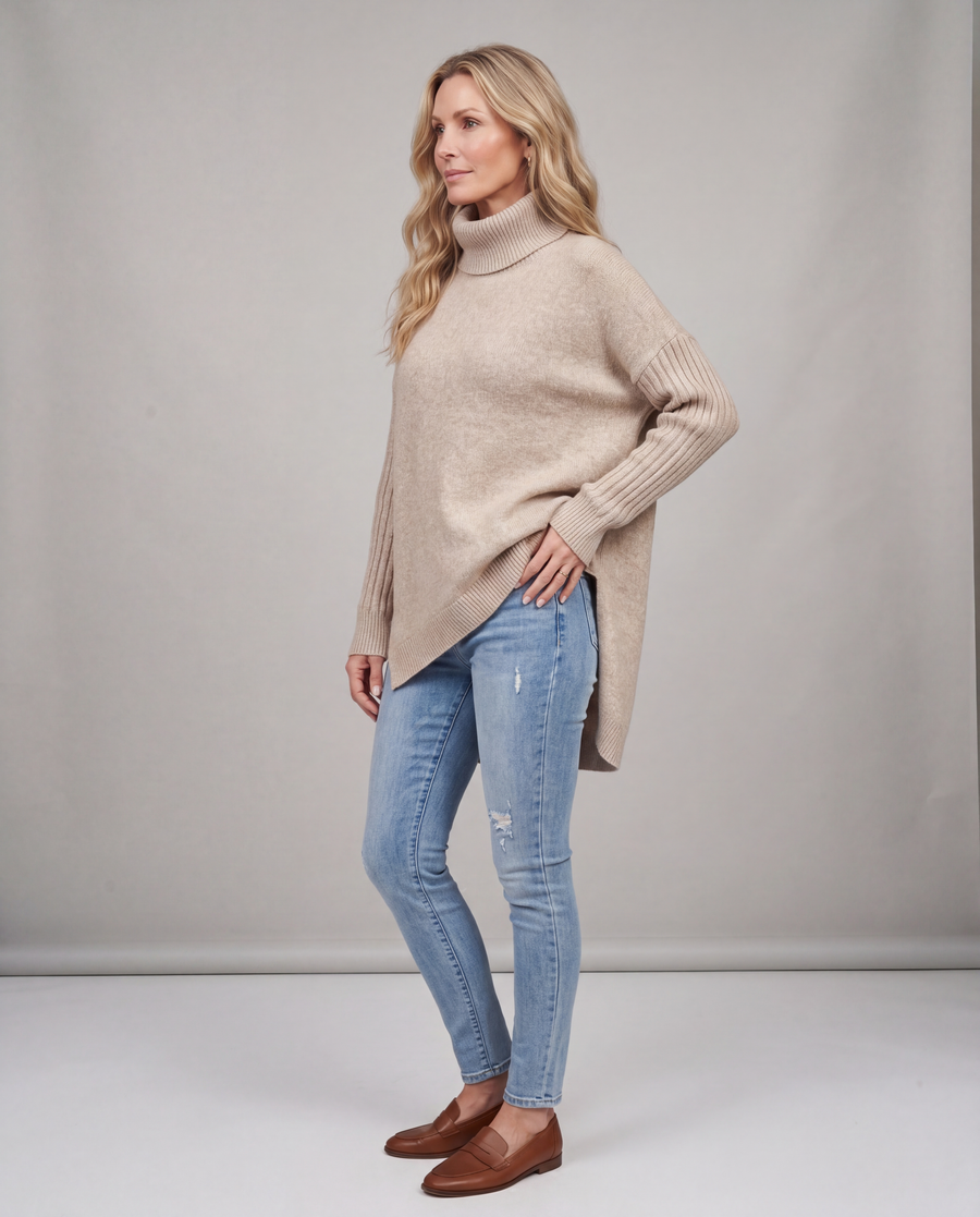Irina | Oversized Turtleneck Sweater