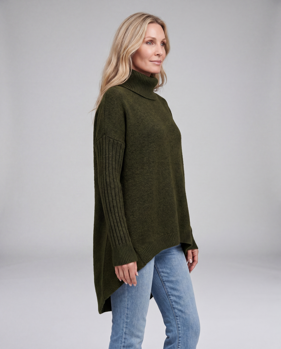 Irina | Oversized Turtleneck Sweater
