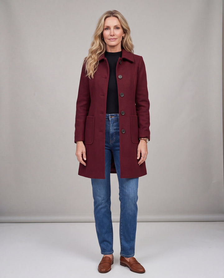 Josephine - burgundy Front