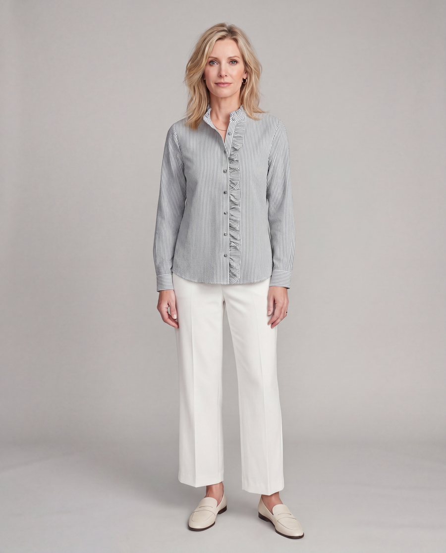 Natalie | Blouse with Ruffles