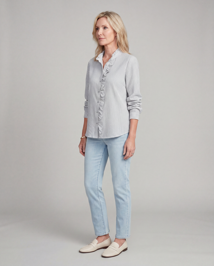 Natalie | Blouse with Ruffles