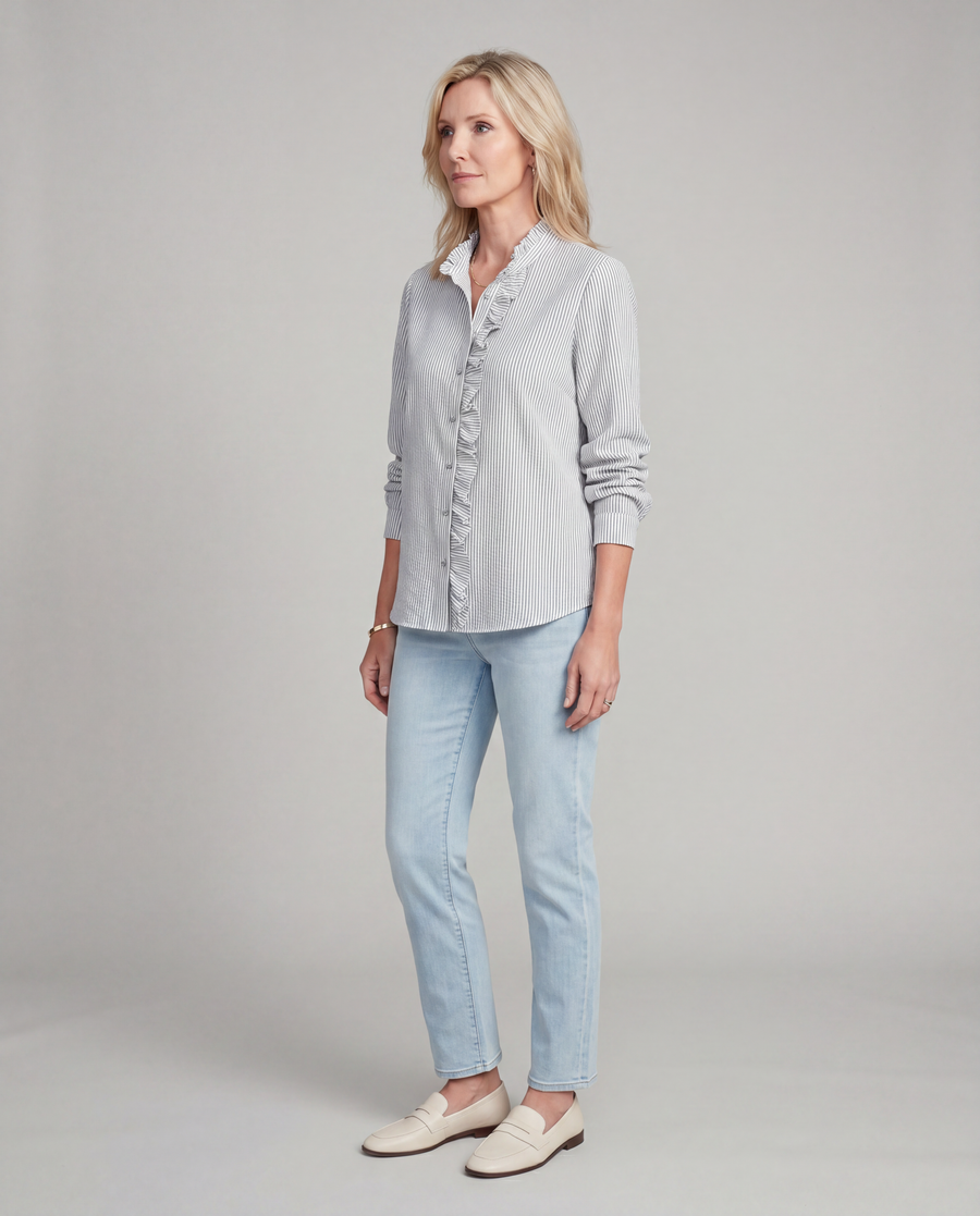 Natalie | Blouse with Ruffles