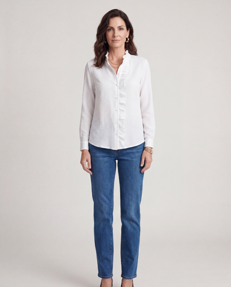 Natalie | Blouse with Ruffles