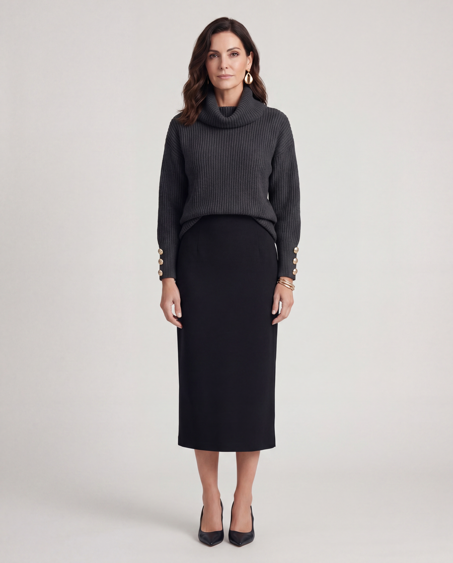 Trish | Lightweight Turtleneck Pullover