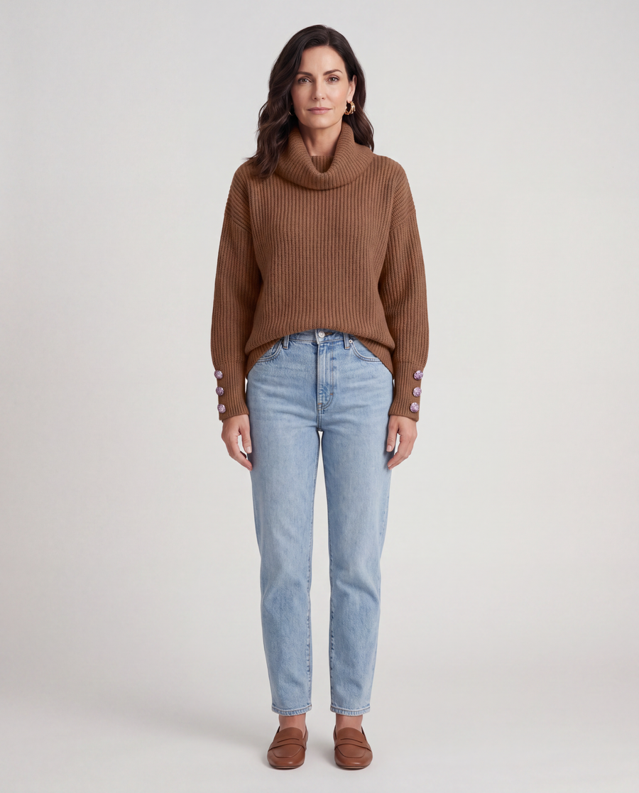 Trish | Lightweight Turtleneck Pullover
