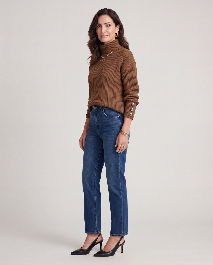 Trish | Lightweight Turtleneck Pullover