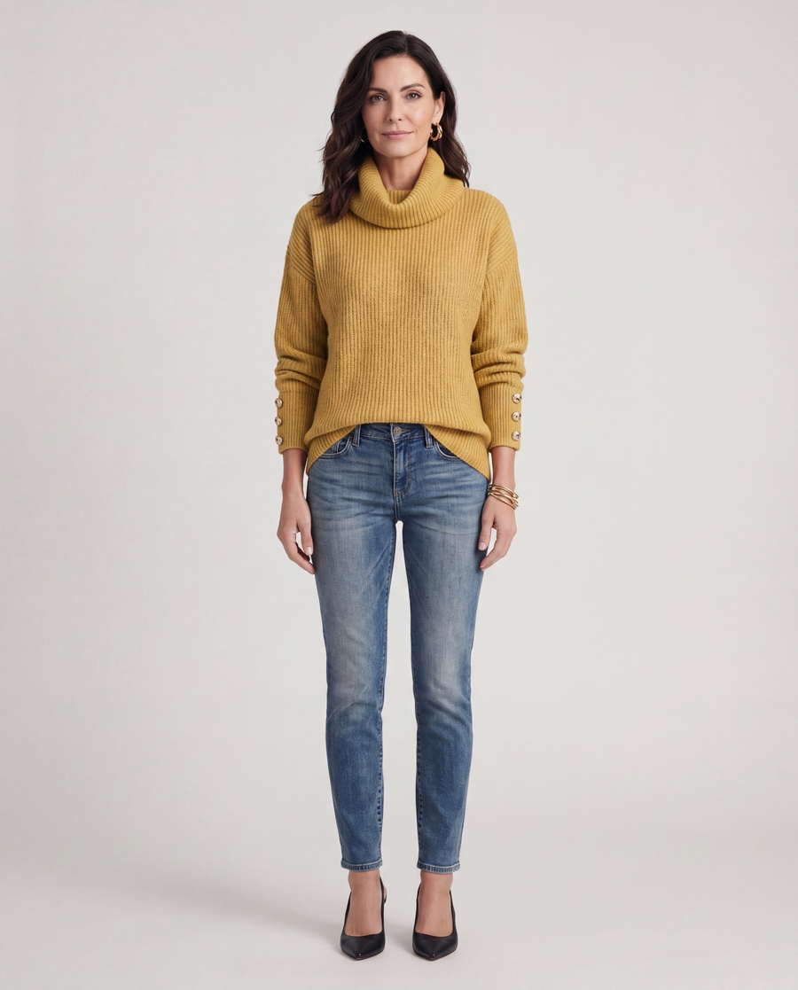 Trish | Lightweight Turtleneck Pullover